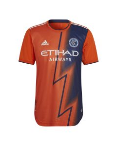 NYCFC Away Authentic Jersey 22 - Orange