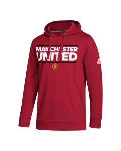 Adidas MUFC Fleece Hood - Red