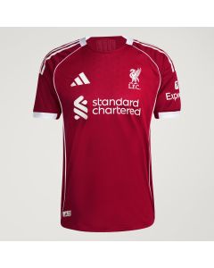 Adidas Liverpool Mens Authentic Home Jersey 2025