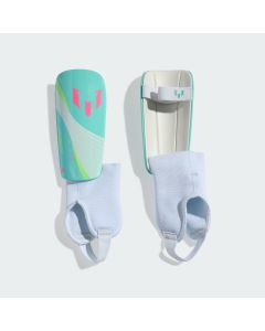 Adidas Messi Shinguards MTC J - White/Aqua