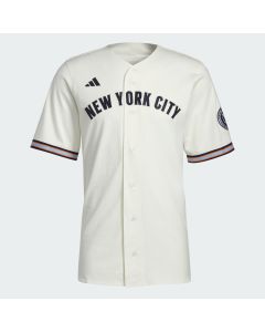Adidas NYCFC Button Jersey - Off White