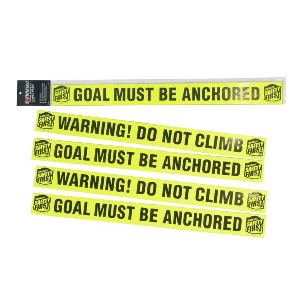 Kwikgoal Goal Safety Label - Yellow