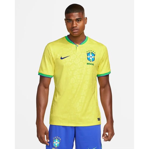 Nike Brasil Mens Home Jersey - Yellow
