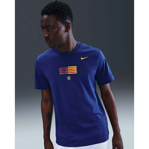 Nike FC Barcelona Men's Flag Tee - Blue