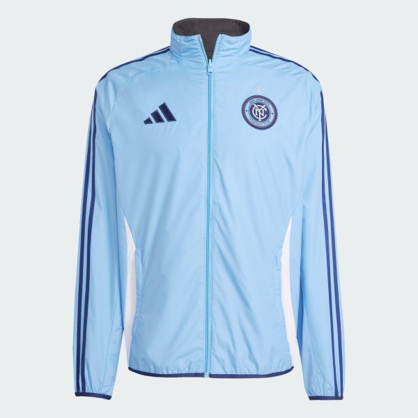 Adidas NYCFC Anthem Jacket 2026 - Glow Blue