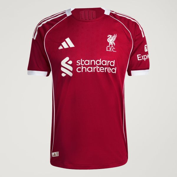 Adidas Liverpool Mens Authentic Home Jersey 2025