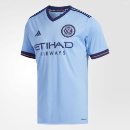 adidas NYCFC Home Replica Jersey 2017 18 Light Blue