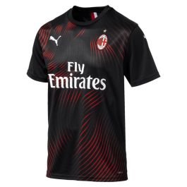 Puma AC Milan Mens Third Soccer Jersey 2019/20-Black/Red