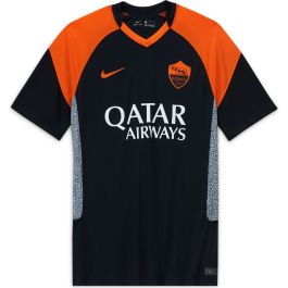Nike A.S. Roma Mens 3rd Mens Jersey 2020/21- Black -Orange